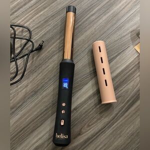 Belisa by Lunata Black and Rose Gold Cordless Curling Iron